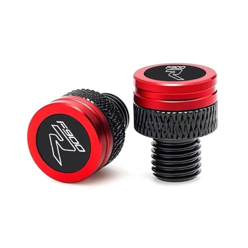 Vis de bouchon trou miroir M10 1.25 accessoire CNC moto pour guidon BMW F900R rouge