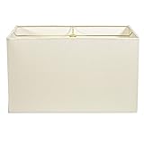 Cream Linen called Sugar - Rectangle Lampshade - 17'
