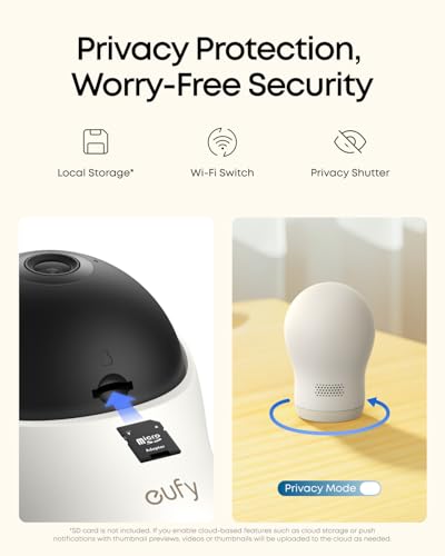 eufy Security C10 Hybrid Baby Monitor — 2K Camera, 12-Hour Battery, Pan-Tilt, No Subscription — view 7