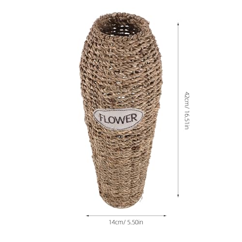 Vase de sol en rotin champêtre pour sublimer vos fleurs séchées - 3