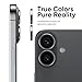 FLOLAB NanoArmour for iPhone 17 Camera Lens Protector Durable, Tempered Glass Camera Cover, Aluminum Camera Ring, Anti Reflective TruColors Ultra Clear, and Easy to Install - Black