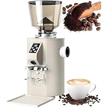 Electric Coffee Grinder, Commercial Coffee Flat Burr Grinder with 9 Precision Settings LED Display, 453g Large Capacity Hopper for Home Cafes