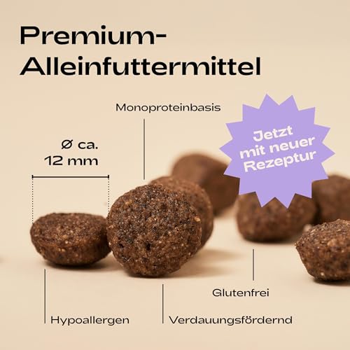 MOOLITO Insect Vital (10 kg) – Hundefutter trocken, Getreidefrei mit Insektenprotein – hypoallergenes Hundetrockenfutter für empfindliche, ausgewachsene Hunde – nachhaltiges Alleinfuttermittel