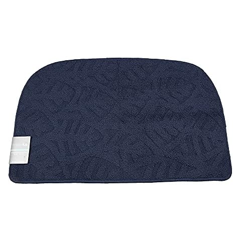 BCEPDCHR Machine Washable Anti Creep Kitchen Mat Non-Slip Soft Kitchen Mat Bath Rug Doormat Runner 50cm x 81cm/ 19.6x30.8 inch for Kitchen Home Office,Dark Blue Cover