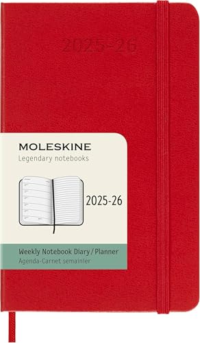 Moleskine Classic 18 Month 2025-2026 Weekly Planner, Hard Cover, ...