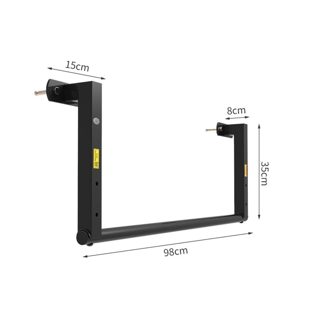 Barre per Trazioni Barra Orizzontale per Fitness da Casa, Attrezzatura per Allenamento Muscolare Addominale Multifunzionale Montata A Parete per Interni Ed Esterni, Carico Sicuro 300Kg (98X35X15Cm)