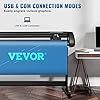 VEVOR Vinyl Cutter, 53inch Vinyl Cutter Plotter with Stand, Adjustable Speed Force for Sign Making Vinyl Plotter, SignMaster Software Vinyl Tape Tools Vinyl Printer Available with COM/USB