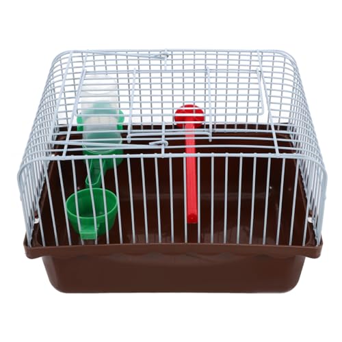 Image of BESPORTBLE Portable Bird Cage with Perch Food Box Waterer Spacious Travel Carrier for Small Birds Parakeets Lovebirds and Pet Habitat 9.29X6.57X6.29In Lightweight Outdoor Use