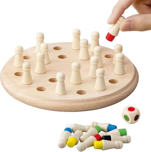 Brfveob 家族でメモリーゲーム ガイドシート付き メモリー 記憶力 トレーニング 知育 玩具 おもちゃ 脳トレ 色あて 4本あつめ 神経衰弱 6色あつめ 集中力 色の識別 家族 子供 お年寄り プレゼント ギフト (大さい)