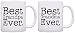 Best Grandma Grandpa Ever Grandparent Diamond Anniversary 2 Pack Gift Coffee Mugs Tea Cups White
