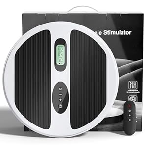 COWISH Medic Foot Massager for Circulation and Pain Relief, Rechargeable TENS & EMS Blood Booster Machine for Feet and Legs, Electric Stimulator for Neuropathy and Swelling in Ankles, Calves