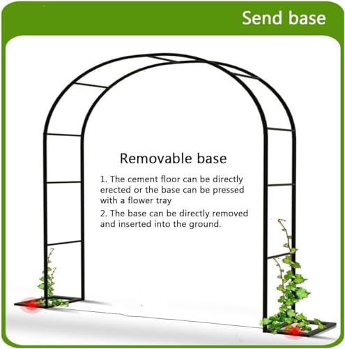 Arches de jardin à ossature d'acier durable 280 x 220 cm