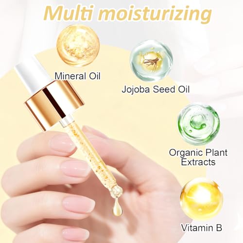 NHPY 2PCS Aceite Cutículas Uñas,Aceite para Uñas y Cutículas+Esencia de Dedo,Cuticle Oil con Gotero Reparador e Hidratante Manos y Pies de Nail,Solución Nutritiva para Clavo Conjunto - imagen 2