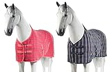 Material: 100% Baumwolle NETPROSHOP Karierte Waffeldecke 100% Baumwolle Abschwitzdecke Stabil und Atmungsaktiv, Groesse:135, Farbe:Pink