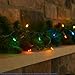 Novelty Lights 8.5 Foot 20 Light Mini LED Crafting Lights, Multicolor LEDs on Green Wire, 24 Inch Lead, Non-Connectable Short Fairy Light String for Art Projects, Bottle Lights, Crafts