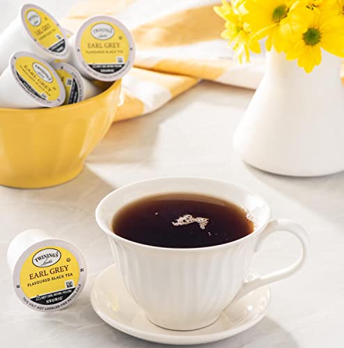 Image of Twinings of London Decaffeinated Earl Grey Tea K-Cups for Keurig, 24 Count (Pack of 2)
