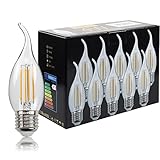 No regulable Golden Buble 10 unids / lote bombillas de luz de vela bombilla de filamento Led 4W 2700Kelvin 40Watts igualmente 220V E27 bombilla Edison