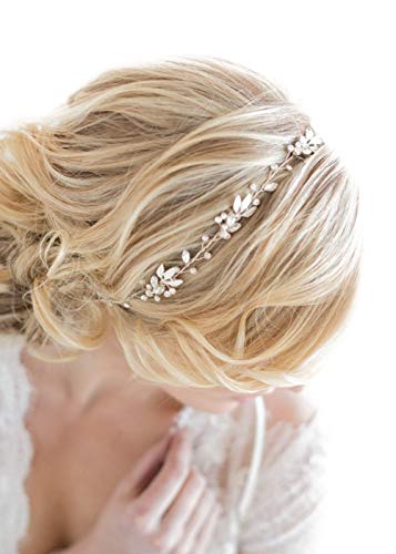Deniferymakeup Haarschmuck für Hochzeiten und Brautjungfern mit Kristall-Strasssteinen Cover