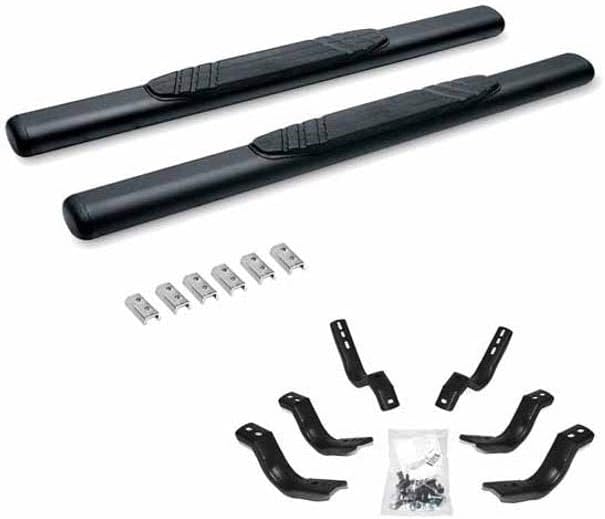 Replacement for/Chevy Silverado 3500HD with A Regular CAB and USES Gasoline ONLY Year 2018 OE Xtreme 4IN Black Steel Sidestep by Technical Precision