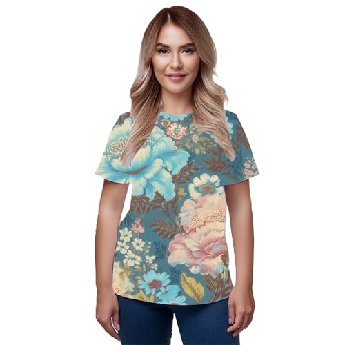 Floral Unisex Sports Jersey, Stylish Game Day Tee, Trendy Athletic