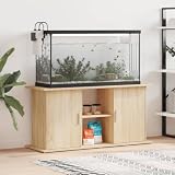 Mangloder Aquariumständer Sonoma Eiche 121 x 41 x 58 cm Holzwerkstoff, Aquarium Unterschrank mit Stauraum, Aquarium Regal für Becken, Fischtank, Terrarium und Zubehör, stabil für Wohnzimmer und Büro