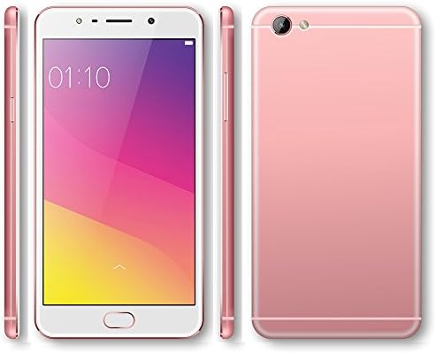Supper-Slim Unlocked 5.0" IPS Smartphone Android 5.1 Lollipop Dual Sim Dual Standby MTK6580 Quad Core Cell Phone GSM/WCDMA GPS (Pink)