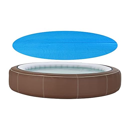 [En.casa] Cobertor Piscina 549 Cm Cubierta De Piscina Cubierta Solar Para Verano Aire Libre Redonda Polietilen Azul