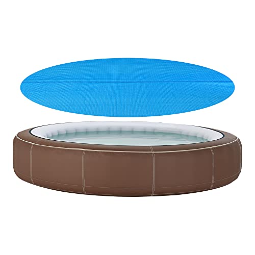[En.casa] Cobertor Piscina 549 Cm Cubierta De Piscina Cubierta Solar Para Verano Aire Libre Redonda Polietilen Azul
