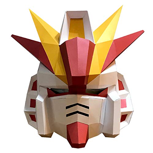 Masque origami mecha en papier origami accessoire déguisement Halloween femme