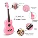 CB SKY 30” Wooden Pink Acoustic Guitar/Girls Gift/Kids Musical Toys/Musical Instrument for age 3-5 5-9