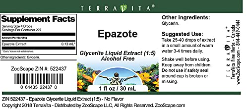 Miniatura 4 de Extracto líquido de glicerita de epazote (15) - Sin sabor (1 oz, ZIN 522437)