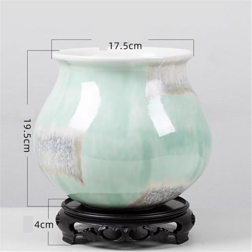 Pot de fleurs en céramique avec base et drainage pour grande orchidée - 3