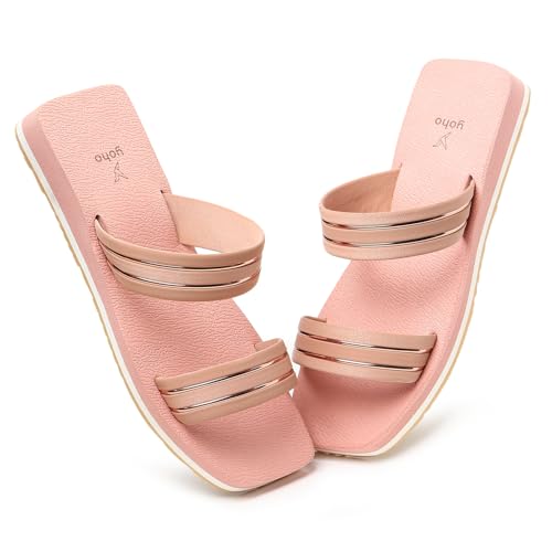 Image of YOHO Indiglo Stylish & Comfortable Flats for Women | Lightweight, Anti-Skid, Orthopedic, Cushioned Footpharma Footbed, Casual & Fashionable for Everyday Use