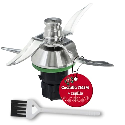 1 Set de Cuchillas thermomix tm5 y Cuchillas thermomix tm6 + 1 Cepillo | acero inoxidable de calidad...