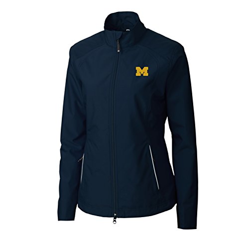 Cutter & Buck Women's CB Weathertec Beacon Full Zip Jacket, Navy Blue, Small
