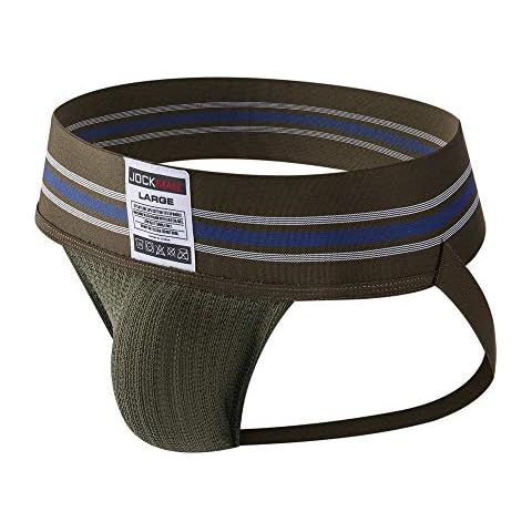 JOCKMAIL Men's Wide Belt Jockstrap Underwear Cover