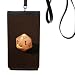 White Gambling Dice Photo Phone Wallet Purse Hanging Mobile Pouch Black Pocket