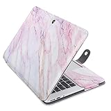 MOSISO PU Leather Case Only Compatible MacBook Air 13 Inch A1466/A1369 (Older Version Release 2010-2017), Premium Quality Book Folio Protective Stand Cover Sleeve, Pink Marble