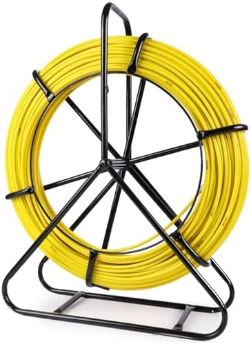 Fish Tape Fiberglass 1/4 inch(6MM) 328 FT Duct Rodder Fish Tape Puller ...