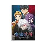 Classic Japanese TK Ghoul Ken Kaneki Anime Posters Home Decor Poster Wall Art Hanging Picture Print Bedroom Decorative Painting Posters Room Aesthetic 12x18inch(30x45cm)
