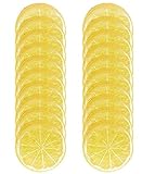 20pcs Fake Fruit Home House Kitchen Party Decoration Faux Fruit Props(Simulation Yellow Lemon...