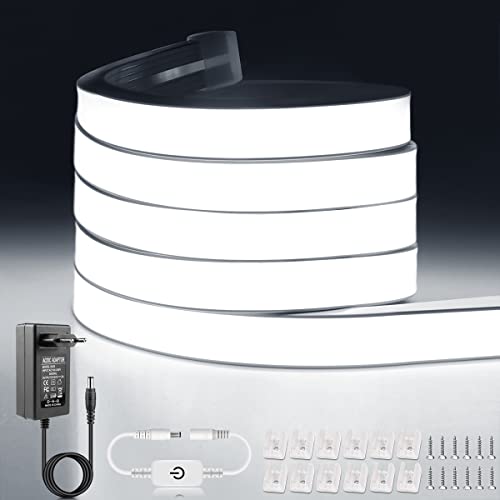 Taśma świetlna LED, wodoodporna, elastyczna lampa neonowa z 11-przyciskowym pilotem ściemniacza, idealna do domu i na zewnątrz, dekoracja DIY