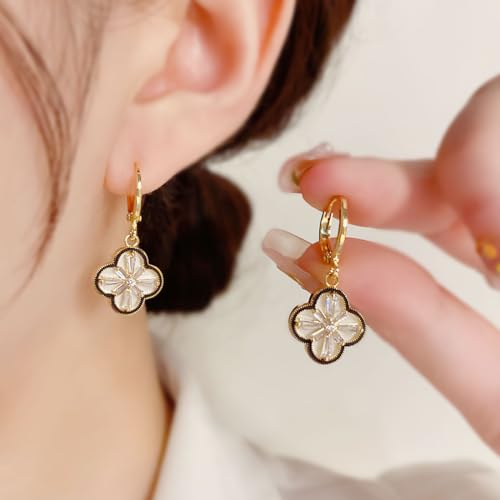 Gold Plated Earrings for Women, Small Bee & Honeycomb Drop Earrings with 925 Sterling Silver Needle, Geometric Fashion Long Tassel Hoop Earrings Cubic Zirconia Dainty Jewelry for Women2