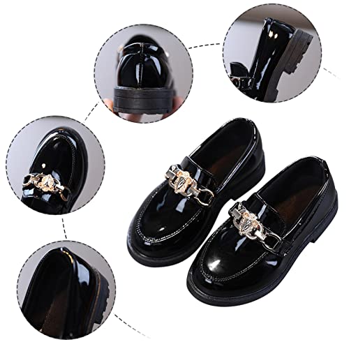 Uniform Shoes for Girls Back to School Shoes for Kids Slip On Chunky Dressy Loafers Girls School Uniform Mary Janes2