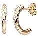 Produktbild JOBO Damen Halbcreolen 585 Gold Gelbgold 34 Diamanten Brillanten Ohrringe