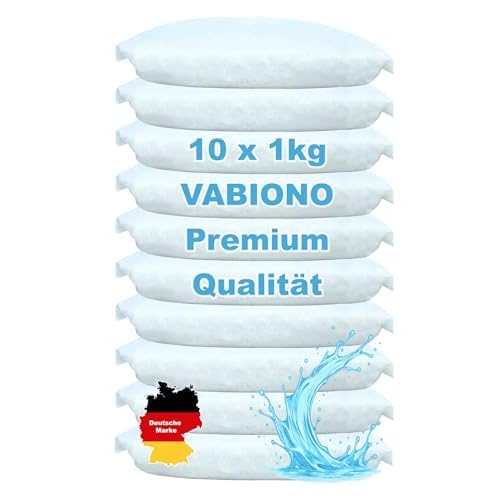 VABIONO 10x Nachfüllpackungen à 1,2 kg für Raumentfeuchter - verhindert Schimmel, Moder, üble Gerüche, Stockflecken - Raum-Entfeuchter