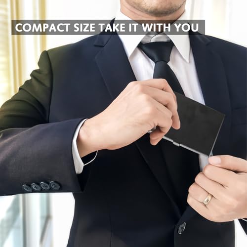 DILUSILK 2 Pcs Business Card Holder, Professional Stainless Steel Business Card Case, Ultra Thin Stainless Steel Metal Wallets, Purse Name Card Holder for Men & Women,Merchant,Entrepreneur. - Cosy Home Interiors DILUSILK 2 Pcs Business Card Holder, Professional Stainless Steel Business Card Case, Ultra Thin Stainless Steel Metal Wallets, Purse Name Card Holder for Men & Women,Merchant,Entrepreneur. - Image 3