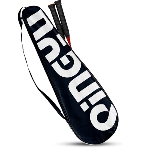 miaomiao Wasserdichte Badmintontasche für 2 Schläger, Schultertasche, Premium Qualität Schutztasche