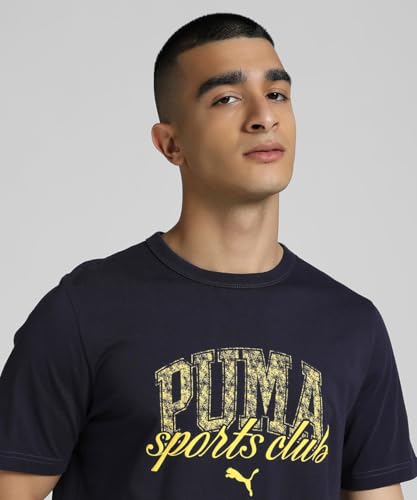 PUMA Unisex Class Graphic Tee T-Shirts, New Navy, L – Ansicht 3