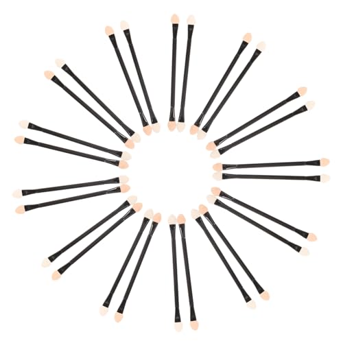 ASAKKURA 30個ダブルエンド アイシャドウブラシ 使い捨てアイシャドウアプリケーター 精密メイク対応 携帯便利 旅行やパーティーにも 魅力的な目元を演出